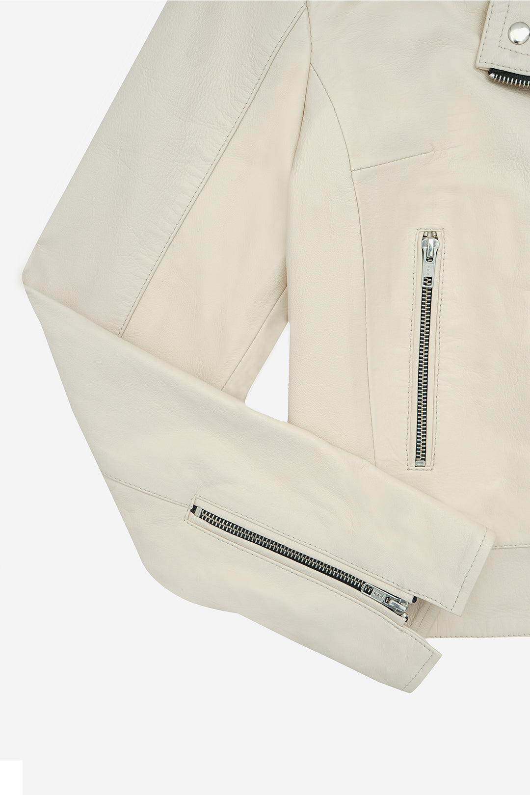 Cream Biker Jacket