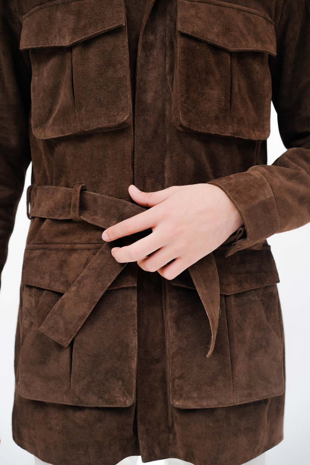 Suede Hunter Jacket Chocolate