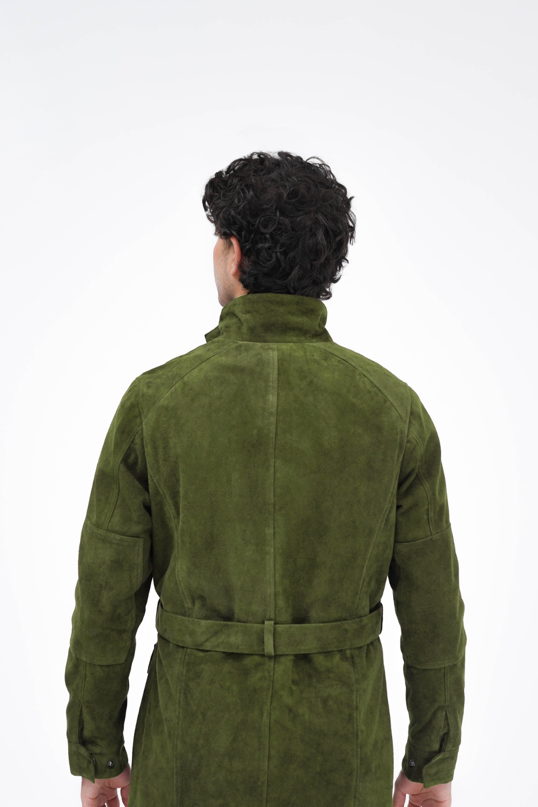 Olive Suede Hunter Jacket