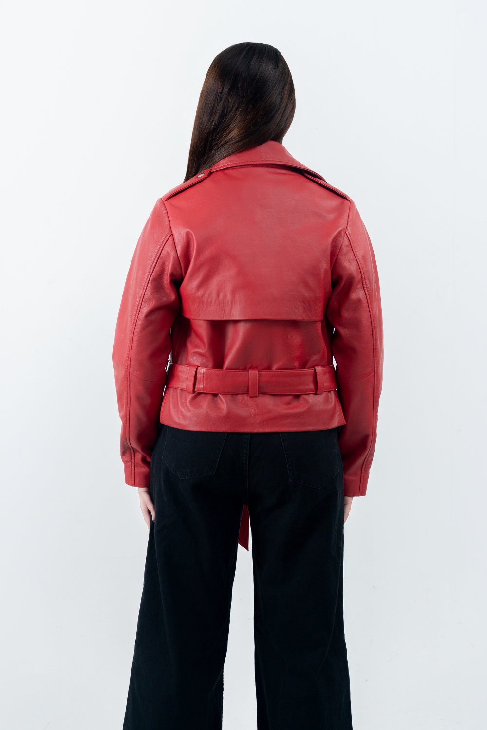 Leather Crop Moto Jacket