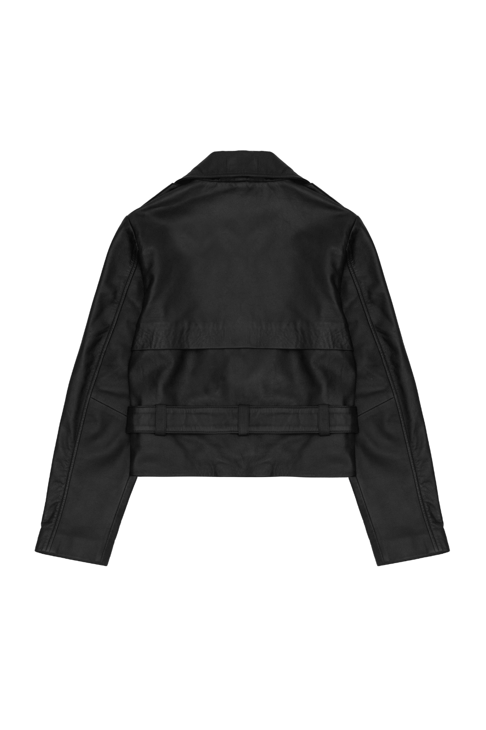 Leather Crop Moto Jacket