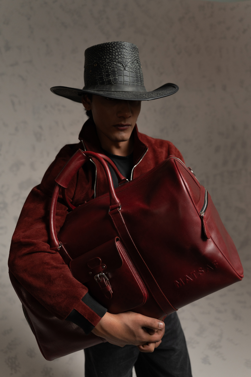 Carryall Duffle Leather Bag