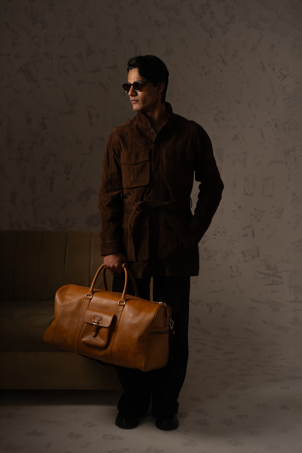 Carryall Duffle Leather Bag