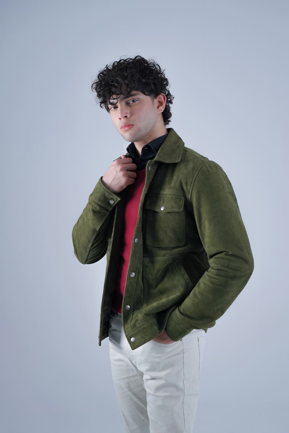 Suede Trucker Jacket