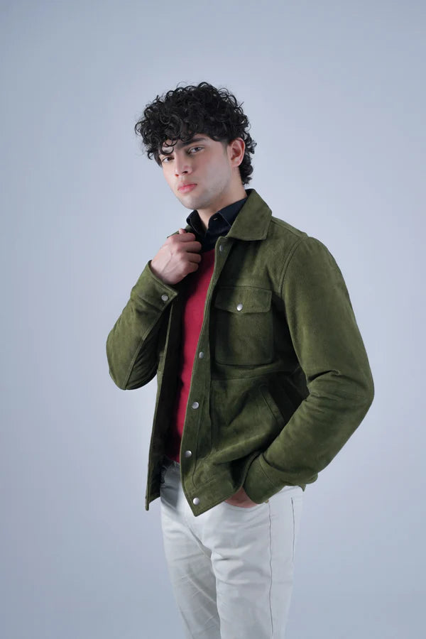 Suede Trucker Jacket