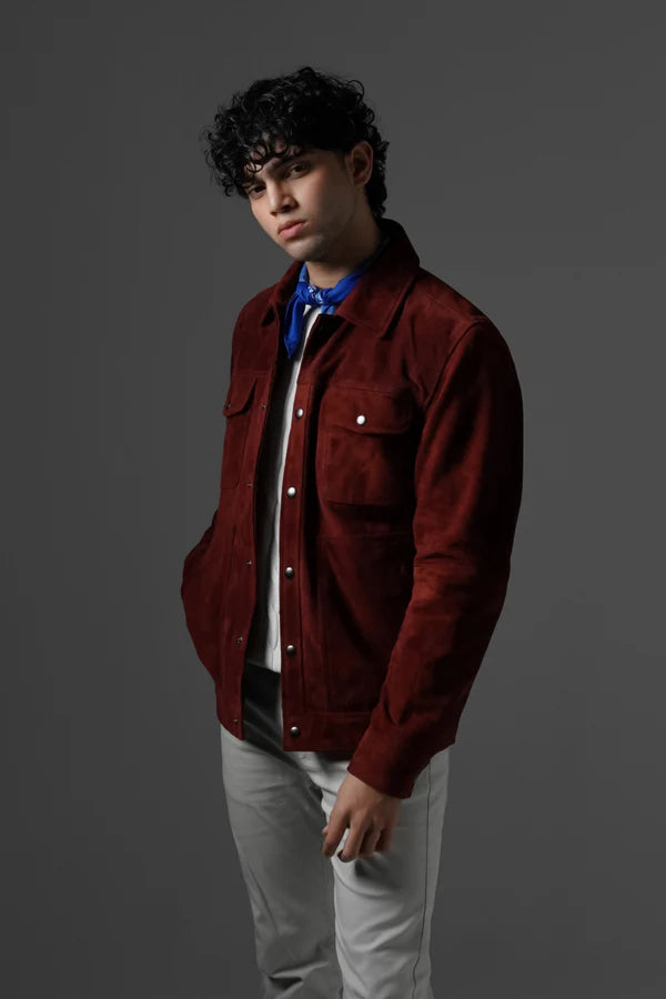 Suede Trucker Jacket