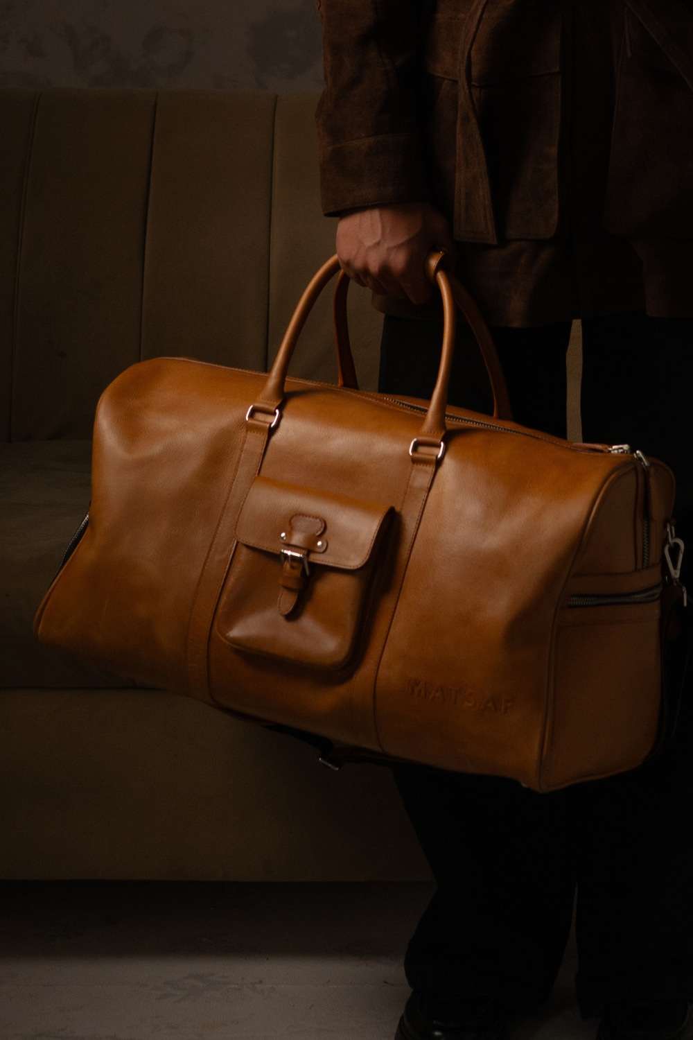 Carryall Duffle Leather Bag